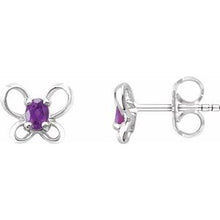 Load image into Gallery viewer, Youth Butterfly Birthstone Earrings 
