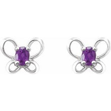 Load image into Gallery viewer, Youth Butterfly Birthstone Earrings 
