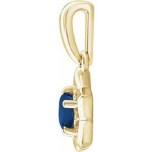 Load image into Gallery viewer, 14K Yellow 3 mm Round September Youth Star Birthstone Pendant
