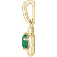 Load image into Gallery viewer, 14K Yellow 3 mm Round May Youth Star Birthstone Pendant
