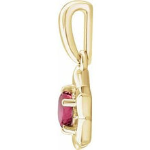 Load image into Gallery viewer, 14K Yellow 3 mm Round October Youth Star Birthstone Pendant
