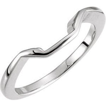 Charger l'image dans la galerie, Sterling Silver Band for 8x6 mm Emerald Engagement Ring
