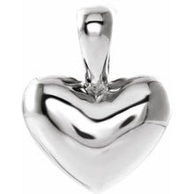 Load image into Gallery viewer, Sterling Silver 10.6x8.3 mm Youth Heart Pendant
