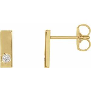 Accented Bar Earrings   