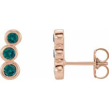 Load image into Gallery viewer, 14K Rose Alexandrite Ear Climbers
