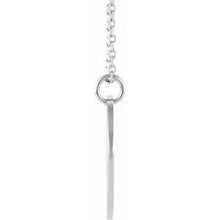 Load image into Gallery viewer, Sterling Silver Pierced Heart Engravable Disc 16-18&quot; Necklace
