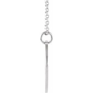 Sterling Silver Pierced Heart Disc 16-18" Necklace