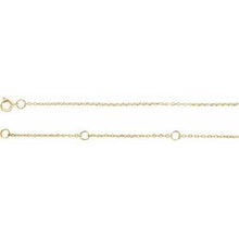 Load image into Gallery viewer, 10K Yellow 1 mm Adjustable Diamond-Cut Cable 16-18&quot; Chain
