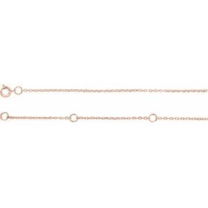 1 mm Solid Diamond-Cut Cable Chain 