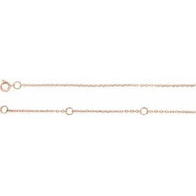 Load image into Gallery viewer, 10K Rose 1 mm Adjustable Diamond-Cut Cable 16-18&quot; Chain
