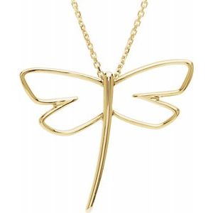 Sterling Silver Dragonfly Pendant
