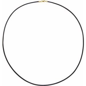 2 mm Black Leather Cord  