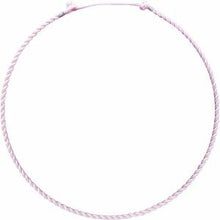 Load image into Gallery viewer, 3 mm Lilac Satin Twisted Necklace
