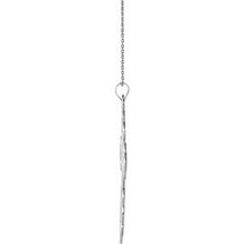 Charger l&#39;image dans la galerie, Sterling Silver 40x26 mm St. Olga Orthodox Cross Pendant
