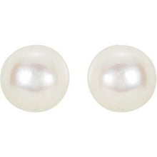 Load image into Gallery viewer, Akoya Cultured Pearl Stud Earrings
