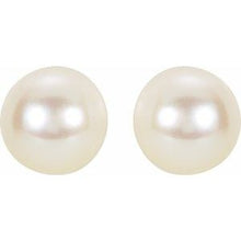 Load image into Gallery viewer, Akoya Cultured Pearl Stud Earrings
