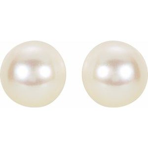 Akoya Cultured Pearl Stud Earrings