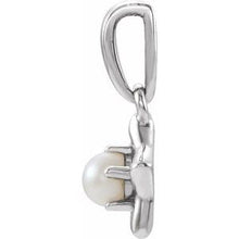 Load image into Gallery viewer, Sterling Silver 3 mm Round June Youth Star Birthstone Pendant
