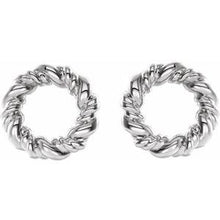 Load image into Gallery viewer, Circle Rope Earrings  
