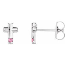 Load image into Gallery viewer, Accented Cross Earrings  
