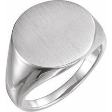 Charger l'image dans la galerie, Sterling Silver 18 mm Round Signet Ring
