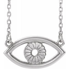 Load image into Gallery viewer, Sterling Silver Evil Eye 18&quot; Necklace
