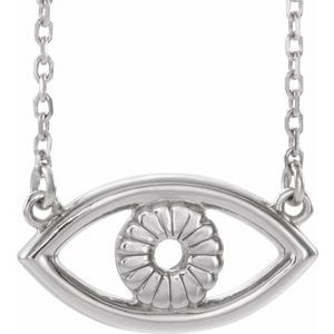 Sterling Silver Evil Eye 18