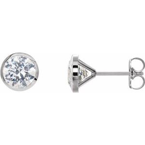 14K White 5/8 CTW Diamond Cocktail-Style Earrings