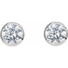 Load image into Gallery viewer, Round Bezel-Set Cocktail-Style Earrings   
