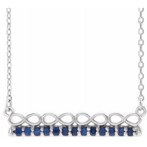 Infinity-Inspired Bar Necklace or Center