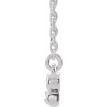 Charger l&#39;image dans la galerie, Sterling Silver Peridot Infinity-Inspired Bar 16&quot; Necklace

