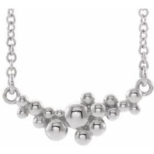 Load image into Gallery viewer, Sterling Silver Scattered Bead 18&quot; Necklace
