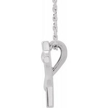 Load image into Gallery viewer, Sterling Silver Youth Cross with Heart 15&quot; Necklace
