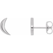 Load image into Gallery viewer, Sterling Silver Crescent Moon Pair of Earrings
