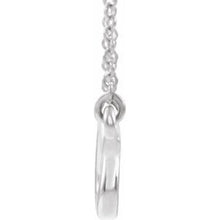 Load image into Gallery viewer, Sterling Silver 28.6x8 mm Freeform Bar 16&quot; Neckalce
