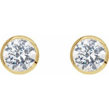 Load image into Gallery viewer, Round Bezel-Set Cocktail-Style Earrings   
