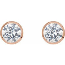 Load image into Gallery viewer, Round Bezel-Set Cocktail-Style Earrings   
