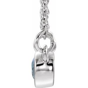 Two-Stone Bezel-Set Necklace or Center   