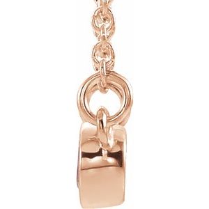 Two-Stone Bezel-Set Necklace or Center   