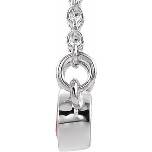 Two-Stone Bezel-Set Necklace or Center   