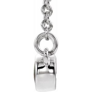 Two-Stone Bezel-Set Necklace or Center   