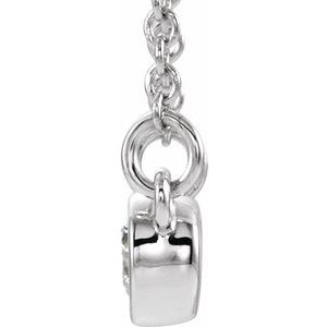 Two-Stone Bezel-Set Necklace or Center   