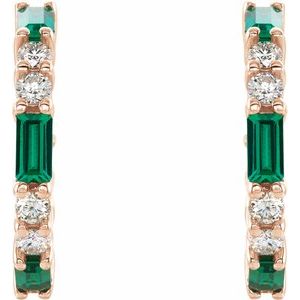 Accented Hoop Earrings
