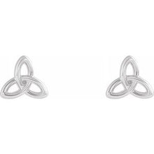 Load image into Gallery viewer, Sterling Silver Celtic-Inspired Trinity Earrings

