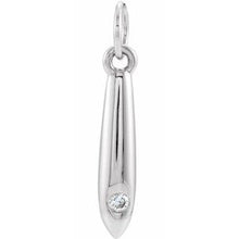 Load image into Gallery viewer, Sterling Silver .03 CTW Diamond Geometric Pendant
