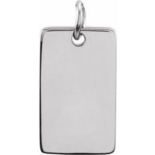 Load image into Gallery viewer, Sterling Silver 34x10 mm Be Posh¬Æ Rectangle Pendant
