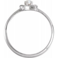 Load image into Gallery viewer, Sterling Silver 3 mm Round June Youth Star Birthstone Ring
