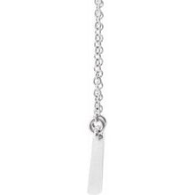 Load image into Gallery viewer, Sterling Silver Sculptural &quot;V&quot; 18&quot; Necklace

