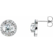 Load image into Gallery viewer, Platinum 2 1/3 CTW Diamond Halo-Style Earrings
