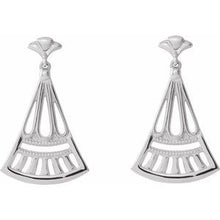 Load image into Gallery viewer, Sterling Silver Vintage-Inspired Dangle Earrings
